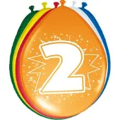 Folat 24x stuks Ballonnen versiering 2 jaar - Ballonnen