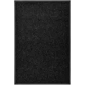 vidaXL Deurmat wasbaar 60x90 cm zwart