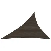 vidaXL Zonnezeil 160 g/m² 3x4x5 m HDPE bruin