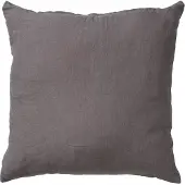 Dutch decor - LINN - Kussenhoes 45x45 cm - 100% linnen - effen kleur - Charcoal Gray - antraciet