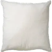 Dutch decor LINN - Kussenhoes 45x45 cm - 100% linnen - effen kleur - Snow White - wit - met rits - zonder binnenkussen