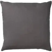 Dutch decor - JAMES - Sierkussen 45x45 cm - duurzaam katoen – effen kleur - Charcoal Gray - antraciet