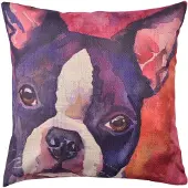 Clayre & Eef Multi Kussenhoes hond 43*43 cm KT021.237