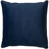 Dutch decor - FINN - Sierkussen 60x60 cm - velvet - effen kleur - Insignia Blue - donkerblauw