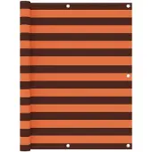 vidaXL Balkonscherm 120x300 cm oxford stof oranje en bruin