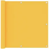 vidaXL Balkonscherm 90x400 cm oxford stof geel