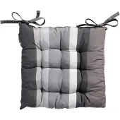 Madison Toscane Zitkussen - Stripe Grey - 46x46 - Grijs