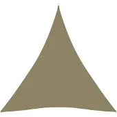 vidaXL Zonnescherm driehoekig 5x7x7 m oxford stof beige