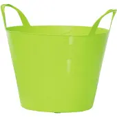 Prosperplast 1x Stuks kunststof flexibele emmers/wasmanden/kuipen groen 45 liter - Wasmanden