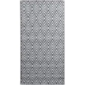 vidaXL Buitenkleed ARAKIL 160x230 cm PP wit en zwart