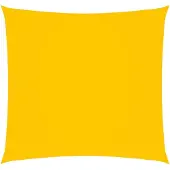 vidaXL Zonnescherm vierkant 3,6x3,6 m oxford stof geel
