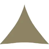 vidaXL Zonnescherm driehoekig 6x6x6 m oxford stof beige