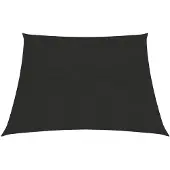 vidaXL Zonnezeil 160 g/m² 4/5x3 m HDPE zwart