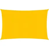 vidaXL Zonnezeil 160 g/m² 2,5x4 m HDPE geel