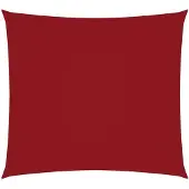 vidaXL Zonnescherm vierkant 4,5x4,5 m oxford stof rood