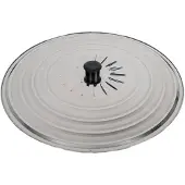 Gerimport Universele spatdeksel/pannendeksel voor pannen - rvs - D36 cm - Kookpannen accessoires - Pannendeksels