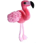 Wild republic knuffel flamingo junior 13 cm pluche roze
