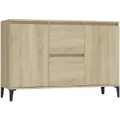 vidaXL Dressoir 102x35x70 cm bewerkt hout sonoma eikenkleurig