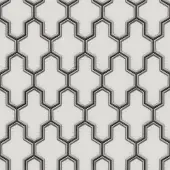 Dutch Wallcoverings WF121015 Vliesbehang Geometric - Wit en Zwart