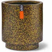 Capi Europe - Vaas cilinder Terrazzo 19x21 goud