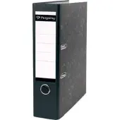 Pergamy Ordner A4 80 mm karton gewolkt zwart - 4 stuks