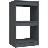 vidaXL Boekenkast 40x30x71,5 cm massief grenenhout grijs