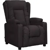 vidaXL Fauteuil verstelbaar kunstleer zwart