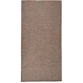 vidaXL Buitenkleed platgeweven 100x200 cm bruin
