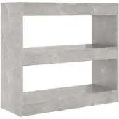 vidaXL Boekenkast/kamerscherm 80x30x72 cm betongrijs
