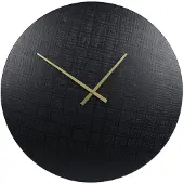 Coppens Wandklok Zurich L zwart metaal 55x55x2cm