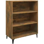 vidaXL Dressoir 69,5x32,5x90 cm bewerkt hout gerookt eikenkleurig
