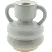 Clayre & Eef Kandelaar 11 cm Beige Porselein Kaarsenstandaard Beige Kaarsenstandaard