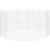 vidaXL Vrije uitloopverblijf voor dieren 12 panelen 54x100 cm