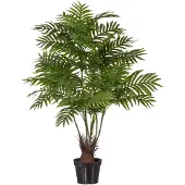 Kopu kunstplant arecapalm 110 cm 6 stammen zwarte pot nepplant