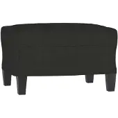 vidaXL Voetenbank 60x50x41 cm stof zwart