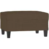 vidaXL Voetenbank 70x55x41 cm stof bruin