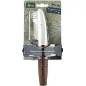Hunter Pet HUNTER SPA verzorgingskam, met roterende tanden, 21 x 4 cm, grijs/bruin