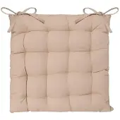 Atmosphera Stoelkussen - beige - katoen - 38 x 6 cm - zitkussen - tuinstoelkussens