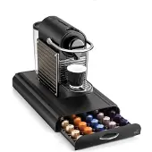Cep Luxe capsule houder met lade - opbergelement - tbv Nespresso cuphouder- machine standaard - 50 cups