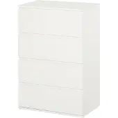 HOMCOM -Kommode-Holzwerkstoff-55L x 33B x 80H cm-Weiß