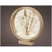 Enzo Frame hout rond staand 27cm 25leds - 5508410