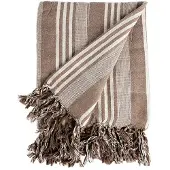 Gift Decor Multifunctionele sjaal Strepen Beige Wit (205 x 235 cm)