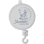Sterntaler boîte à musique tournante pour mobile thème berceuse de brahm's (brahm's wiegenlied) blanc