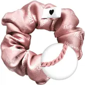 Bellody - Scrunchie haarband van zijde met logo - Roze