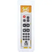 Seki 740101303 - Afstandsbediening - Grote toetsen voor senioren/slechtzienden - Grijs