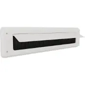 Door-Line Brievenbusklep wit | Binnenbriefplaat wit | Brievenbusborstel wit met klep | brievenbus classic