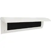 Door-Line Brievenbusklep crème wit | Binnenbriefplaat crème wit | Brievenbusborstel crème wit met klep | brievenbus deco