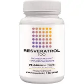 Pharmanutrics RESVERATROL FORTE 60 v-caps - Huid - Bloedsomloop - Antioxydant - Natuurlijk - Wijnstokken