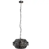Ptmd collection PTMD Viviane Ronde Hanglamp - H28 x Ø45,5 cm - Metaal - Zwart