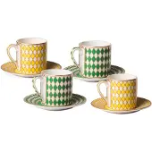 Pols Potten Espressokop Chess (Set van 4)